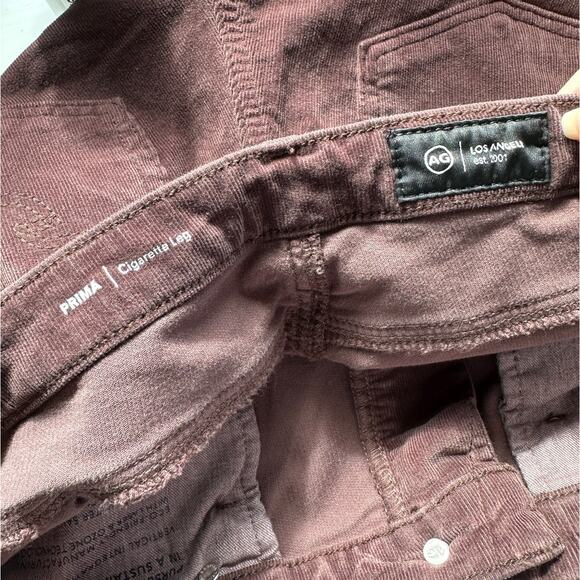 Adriano Goldschmied Prima Corduroy Cigarette Jeans Brown Women 29 - Picture 9 of 15